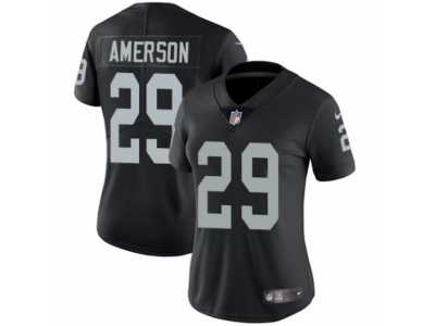 Women's Nike Oakland Raiders #29 David Amerson Vapor Untouchable Limited Black Team Color NFL Jersey
