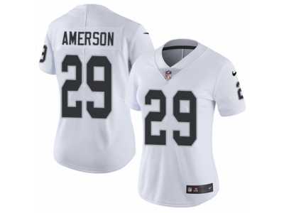 Women's Nike Oakland Raiders #29 David Amerson Vapor Untouchable Limited White NFL Jersey