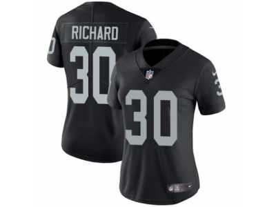 Women's Nike Oakland Raiders #30 Jalen Richard Vapor Untouchable Limited Black Team Color NFL Jersey