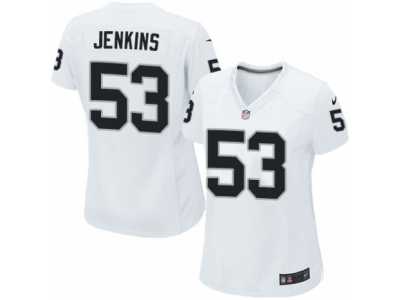 Women's Nike Oakland Raiders #53 Jelani Jenkins Limited White NFL Jersey