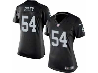 Women's Nike Oakland Raiders #54 Perry Riley Limited Black Team Color NFL Jersey