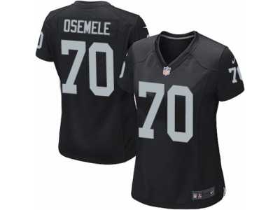 Women's Nike Oakland Raiders #70 Kelechi Osemele Game Black Team Color NFL Jersey