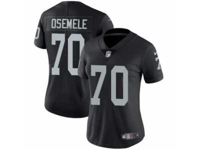 Women's Nike Oakland Raiders #70 Kelechi Osemele Vapor Untouchable Limited Black Team Color NFL Jersey