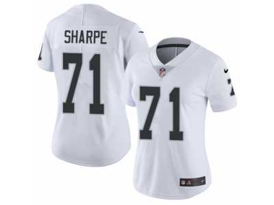 Women's Nike Oakland Raiders #71 David Sharpe Vapor Untouchable Limited White NFL Jersey