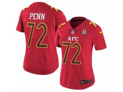Women's Nike Oakland Raiders #72 Donald Penn Limited Red 2017 Pro Bowl NFL Jersey
