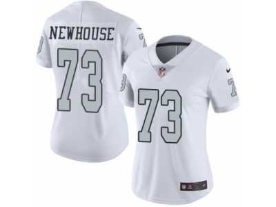 Women's Nike Oakland Raiders #73 Marshall Newhouse Limited White Rush NFL Jersey