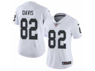 Women's Nike Oakland Raiders #82 Al Davis Vapor Untouchable Limited White NFL Jersey