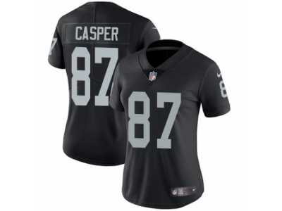 Women's Nike Oakland Raiders #87 Dave Casper Vapor Untouchable Limited Black Team Color NFL Jersey