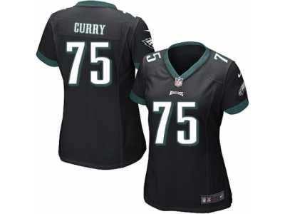 Women Nike Philadelphia Eagles #75 Vinny Curry Black Alternate NFL Jersey