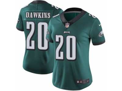 Women's Nike Philadelphia Eagles #20 Brian Dawkins Vapor Untouchable Limited Midnight Green Team Color NFL Jersey