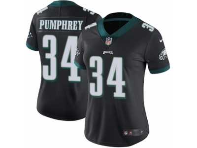 Women's Nike Philadelphia Eagles #34 Donnel Pumphrey Limited Black Alternate NFL Jersey
