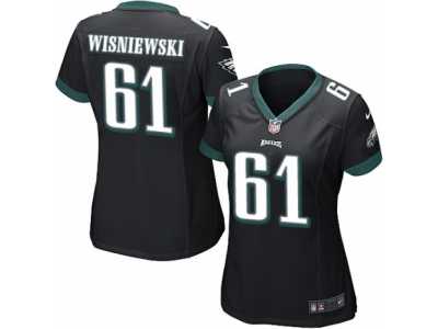 Women's Nike Philadelphia Eagles #61 Stefen Wisniewski Limited Black Alternate NFL Jersey
