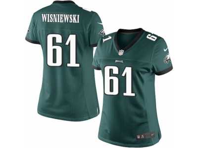Women's Nike Philadelphia Eagles #61 Stefen Wisniewski Limited Midnight Green Team Color NFL Jersey