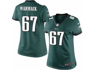 Women's Nike Philadelphia Eagles #67 Chance Warmack Limited Midnight Green Team Color NFL Jersey