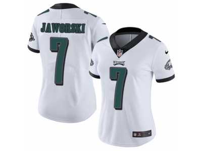 Women's Nike Philadelphia Eagles #7 Ron Jaworski Vapor Untouchable Limited White NFL Jersey