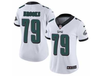 Women's Nike Philadelphia Eagles #79 Brandon Brooks Vapor Untouchable Limited White NFL Jersey