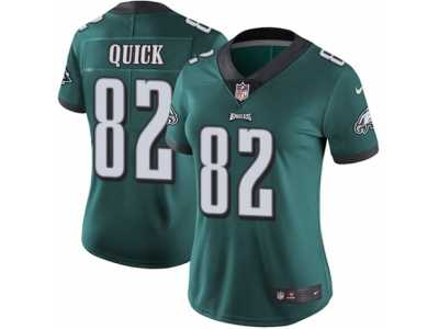 Women's Nike Philadelphia Eagles #82 Mike Quick Vapor Untouchable Limited Midnight Green Team Color NFL Jersey