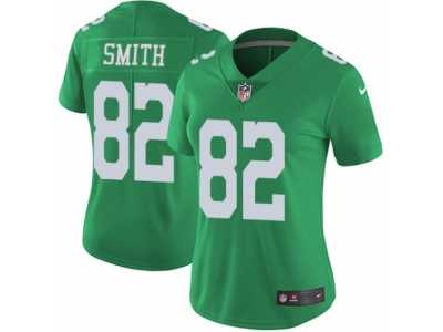 Women's Nike Philadelphia Eagles #82 Torrey Smith Limited Green Rush NFL Jersey