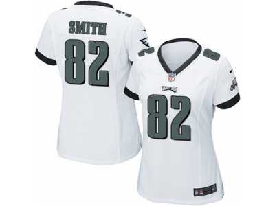 Women's Nike Philadelphia Eagles #82 Torrey Smith Limited White NFL Jersey