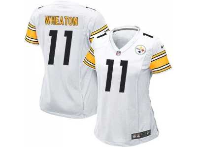 Women Nike Pittsburgh Steelers #11 Markus Wheaton white jerseys