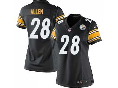 Women Nike Pittsburgh Steelers #28 Cortez Allen Black jerseys