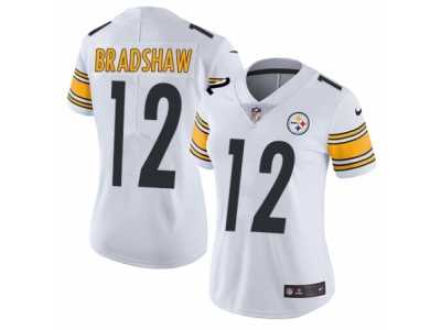 Women's Nike Pittsburgh Steelers #12 Terry Bradshaw Vapor Untouchable Limited White NFL Jersey