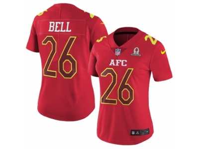 Women's Nike Pittsburgh Steelers #26 Le'Veon Bell Limited Red 2017 Pro Bowl NFL Jersey