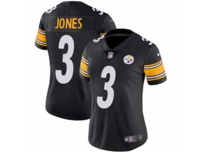 Women's Nike Pittsburgh Steelers #3 Landry Jones Vapor Untouchable Limited Black Team Color NFL Jersey