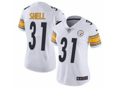 Women's Nike Pittsburgh Steelers #31 Donnie Shell Vapor Untouchable Limited White NFL Jersey