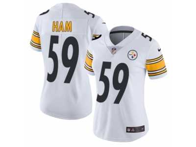 Women's Nike Pittsburgh Steelers #59 Jack Ham Vapor Untouchable Limited White NFL Jersey