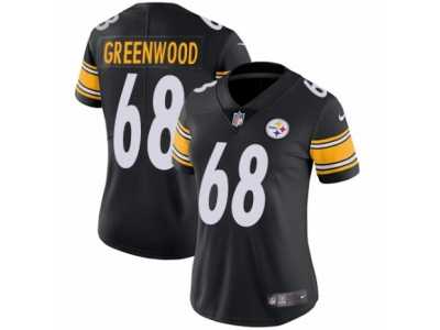 Women's Nike Pittsburgh Steelers #68 L.C. Greenwood Vapor Untouchable Limited Black Team Color NFL Jersey