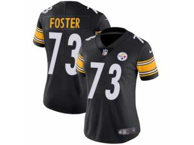 Women's Nike Pittsburgh Steelers #73 Ramon Foster Vapor Untouchable Limited Black Team Color NFL Jersey