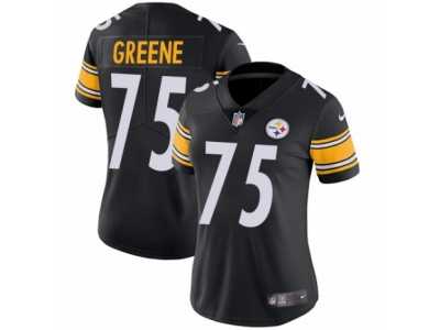 Women's Nike Pittsburgh Steelers #75 Joe Greene Vapor Untouchable Limited Black Team Color NFL Jersey