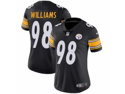 Women's Nike Pittsburgh Steelers #98 Vince Williams Vapor Untouchable Limited Black Team Color NFL Jersey