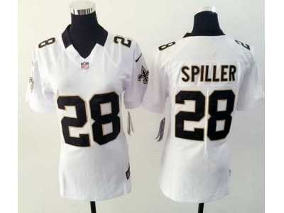 Nike Women New Saints #28 C.J. Spiller white Team Color Stitched Jerseys
