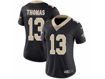Women's Nike New Orleans Saints #13 Michael Thomas Vapor Untouchable Limited Black Team Color NFL Jersey