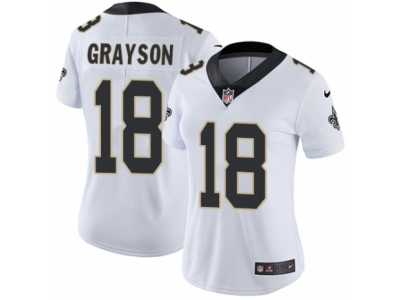 Women's Nike New Orleans Saints #18 Garrett Grayson Vapor Untouchable Limited White NFL Jersey