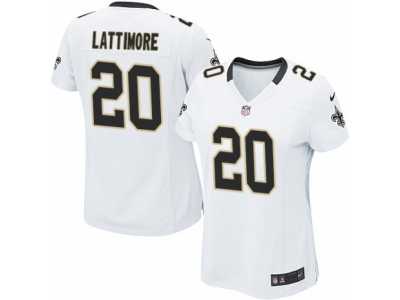 Women's Nike New Orleans Saints #20 Marshon Lattimore Limited White NFL Jersey