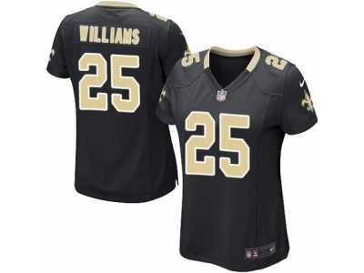 Women's Nike New Orleans Saints #25 P. J. Williams Game Black Team Color NFL Jersey