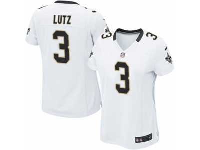 Women's Nike New Orleans Saints #3 Will Lutz Limited White NFL Jersey