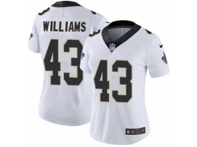 Women's Nike New Orleans Saints #43 Marcus Williams Limited White NFL Jersey