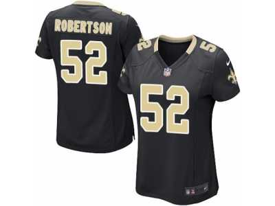 Women's Nike New Orleans Saints #52 Craig Robertson Game Black Team Color NFL Jersey