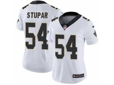 Women's Nike New Orleans Saints #54 Nate Stupar Vapor Untouchable Limited White NFL Jersey