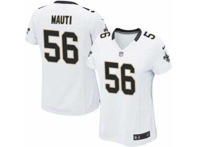 Women's Nike New Orleans Saints #56 Michael Mauti Limited White NFL Jersey