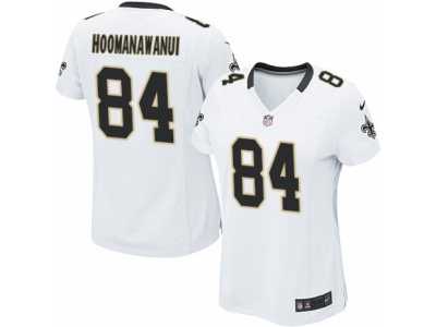 Women's Nike New Orleans Saints #84 Michael Hoomanawanui Limited White NFL Jersey