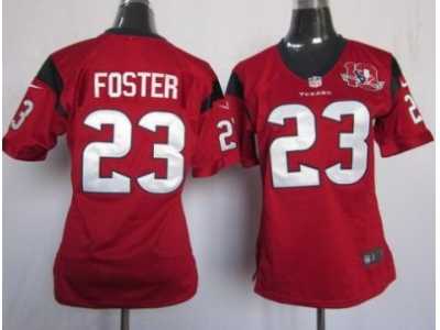 Nike Youth Houston Texans #23 Arian Foster Red Jerseys W 10th Patch