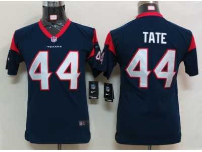 Nike Youth NFL Houston Texans #44 Tate Blue Jerseys