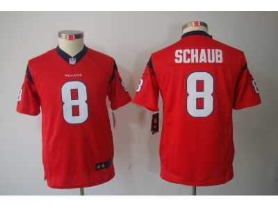 Nike Youth NFL Houston Texans #8 Matt Schaub Red jerseys
