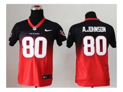 Nike Youth jerseys houston texans #80 a.johnson blue-red[Elite II drift fashion]