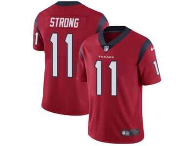 Youth Nike Houston Texans #11 Jaelen Strong Vapor Untouchable Limited Red Alternate NFL Jersey